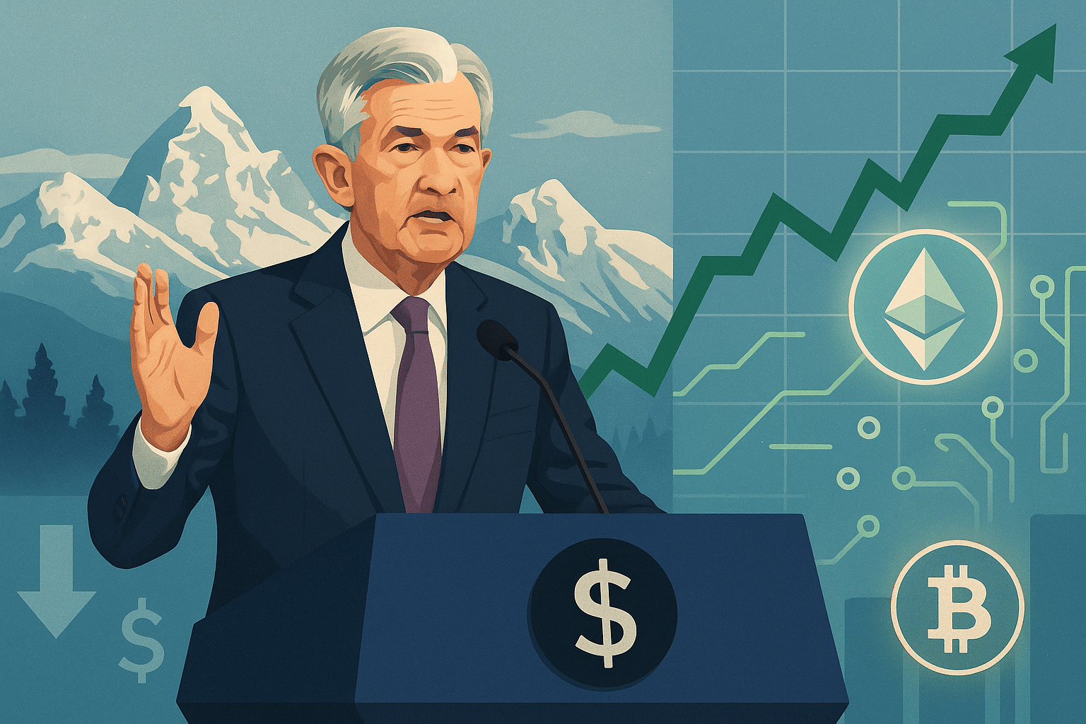 Why Ethereum DeFi Assets Soared the Highest on Jerome Powell’s Speech